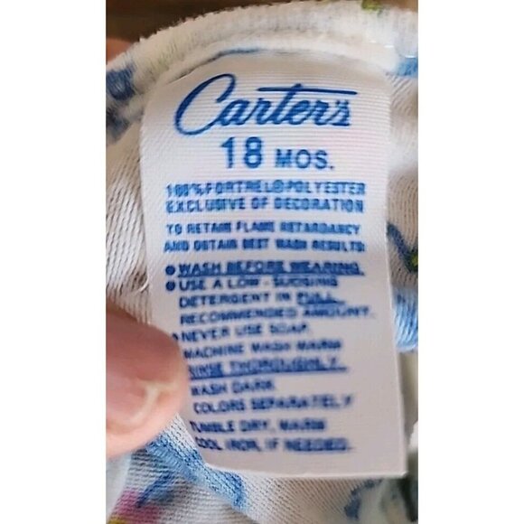 Vintage Carter's 18 months Gown Love A Parade Bear - Picture 5 of 7